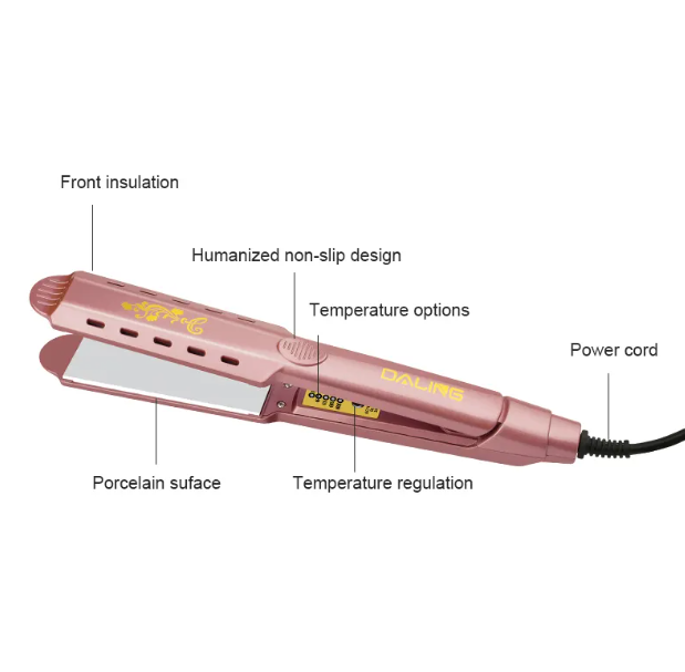 Electric Hair Curler Hair Straightener Brush Professional Flat Iron
