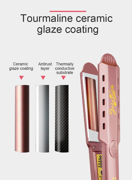 Electric Hair Curler Hair Straightener Brush Professional Flat Iron